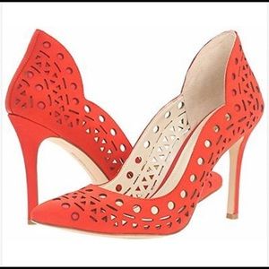 BCBG Taleesa Nubuck Leather Pointed Toe Stiletto